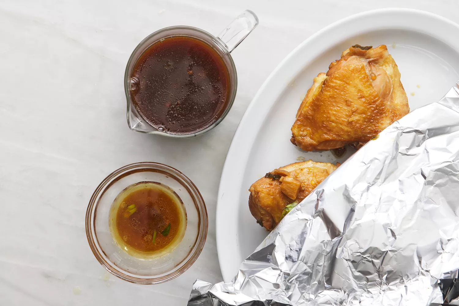 frango servido com molho