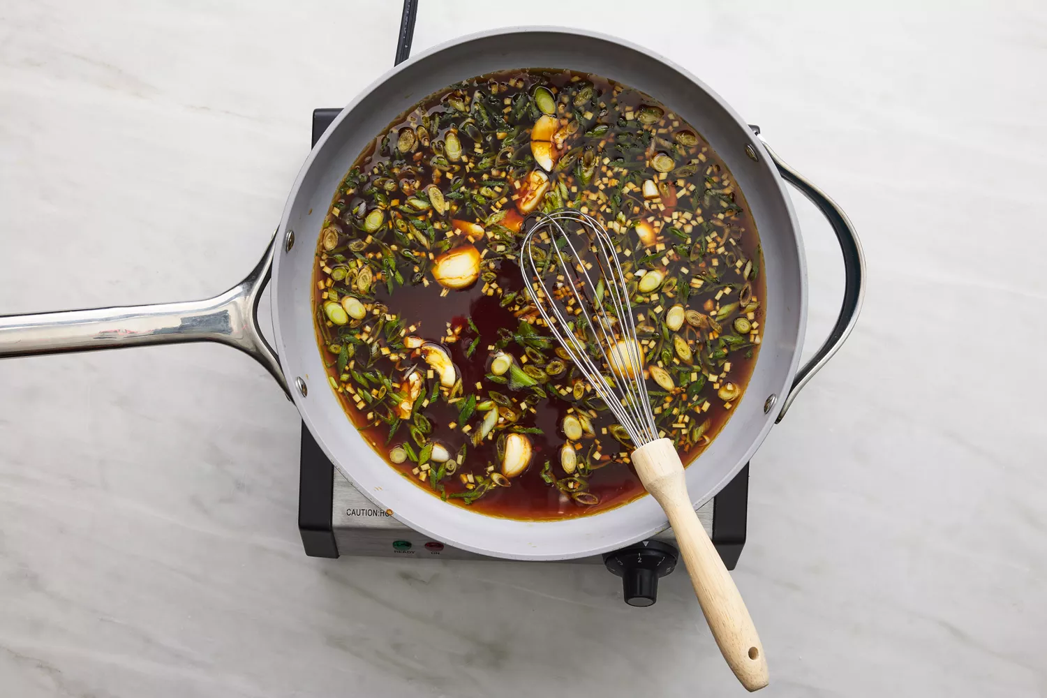 ingredientes na panela